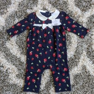 NWT 🌹Janie and Jack baby girls 3-6 month snap up